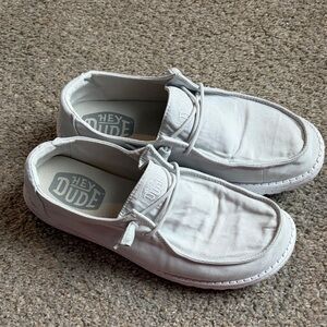 Hey Dude Light Gray Loafers